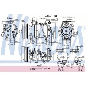 Компрессор кондиционера AS07313918 на MAZDA 5 2005-2010