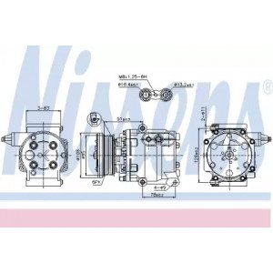 Компресор кондиціонера AS00060183 на FORD FIESTA 2002-2006