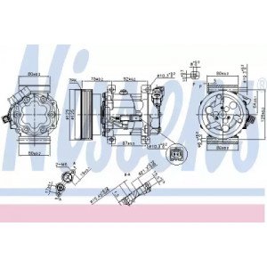 Компрессор кондиционера AS07313222 на RENAULT CLIO III 2009-2012