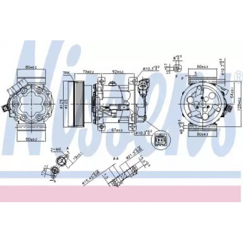 Компрессор кондиционера AS07313222 на RENAULT CLIO III 2009-2012