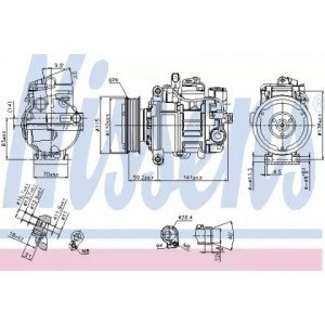 Компрессор кондиционера AS00060293 на AUDI A4 (B7) 2005-2008