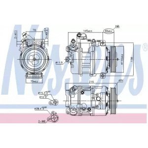 Компресор кондиціонера AS07317367 на BMW 6 (E63) 2003-2011