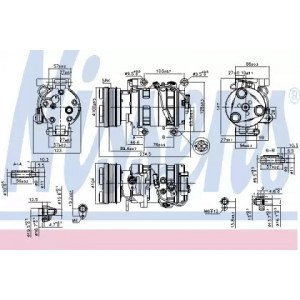 Компрессор кондиционера AS07328168 на MAZDA 3 (BK) 2004-2009