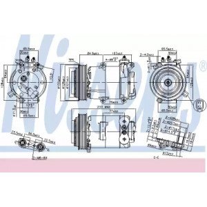 Компрессор кондиционера AS07298406 на FORD TRANSIT 2006-2013