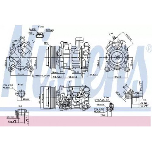 Компресор кондиціонера AS00054763 на BMW X1 (E84) 2009-2012