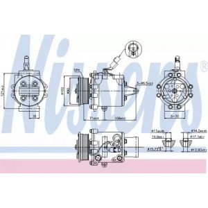 Компрессор кондиционера AS00054088 на MITSUBISHI COLT (Z30) 2004-2009