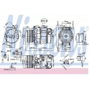 Компресор кондиціонера AS07327790 на BMW 7 (F01) 2008-2015