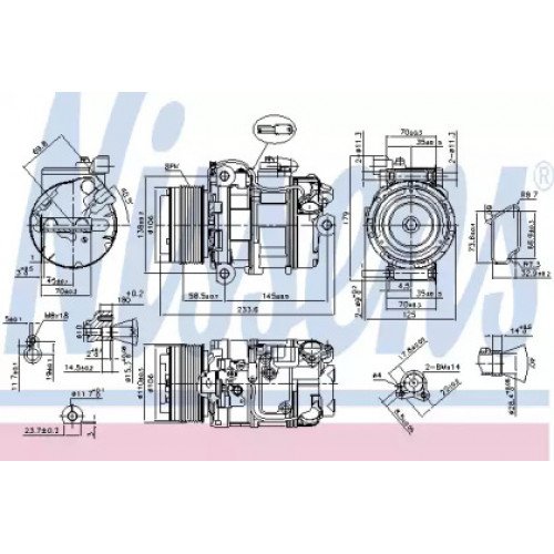 Компрессор кондиционера AS07327790 на BMW 7 (F01) 2008-2015