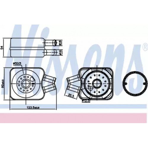 Масляный радиатор двигателя AS07301332 на SEAT ALHAMBRA 2000-2010
