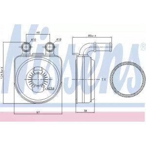 Масляный радиатор двигателя AS00053992 на CITROEN C5 2000-2008