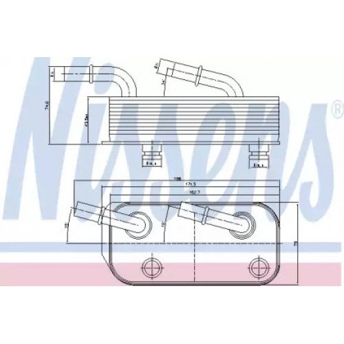 Масляный радиатор коробки передач AS07312922 на BMW 7 (E38) 1994-2002