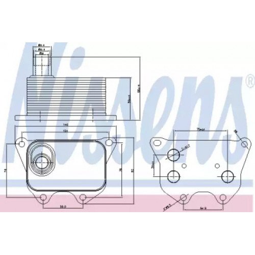 Масляный радиатор двигателя AS00053622 на VOLKSWAGEN PASSAT CC 2012-2016