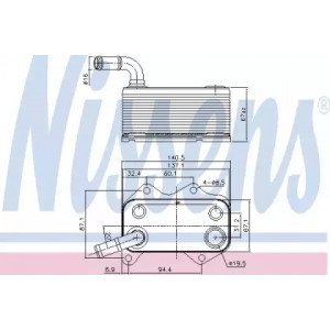 Масляний радіатор двигуна AS07337804 на AUDI A3 / S3 2003-2012