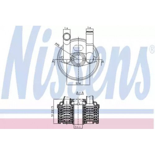 Масляний радіатор коробки передач AS00053691 на SKODA FABIA 1999-2005
