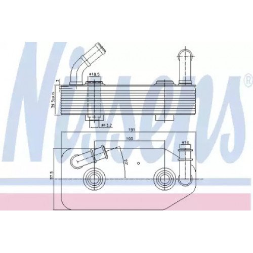 Масляний радіатор коробки передач AS00053677 на SEAT TOLEDO 1996-1999