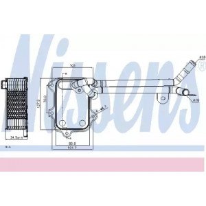 Масляний радіатор двигуна AS07335678 на SKODA FABIA 2010-2014