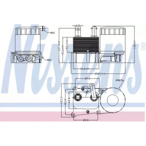 Масляний радіатор двигуна AS07296415 на FORD FOCUS 1998-2004