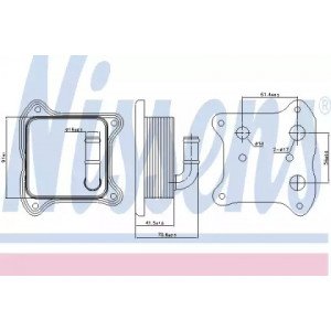 Масляный радиатор двигателя AS00053699 на VOLKSWAGEN POLO V 2009-2015