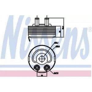 Масляний радіатор двигуна AS07337968 на NISSAN ALMERA (N16) 2000-2002