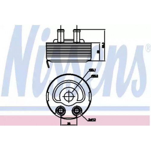 Масляний радіатор двигуна AS07337968 на NISSAN ALMERA (N16) 2000-2002