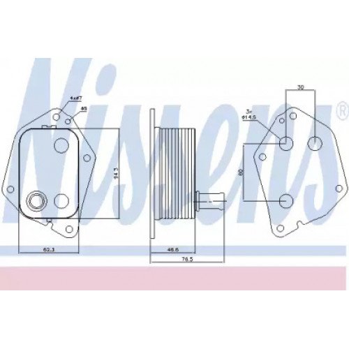 Масляный радиатор двигателя AS07299392 на KIA CEED 2007-2009