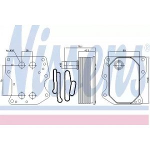 Масляный радиатор двигателя AS07331861 на FORD TRANSIT 2006-2013