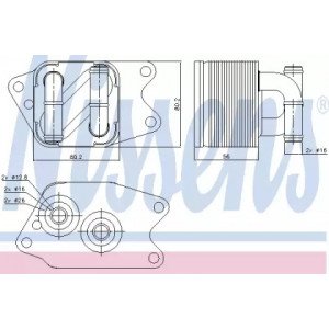 Масляний радіатор коробки передач AS07307116 на SKODA FABIA 2007-2010