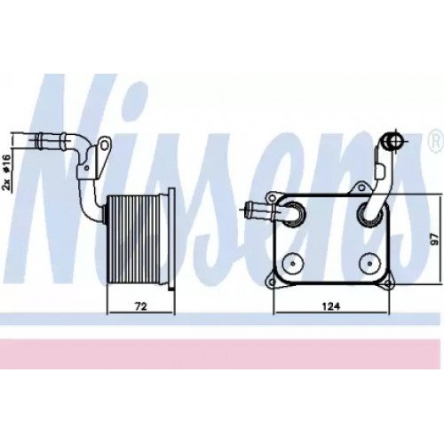 Масляний радіатор двигуна AS00054860 на AUDI A8 (D4) 2010-2017