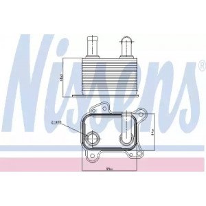 Масляный радиатор двигателя AS07297521 на OPEL CORSA C 2004-2007