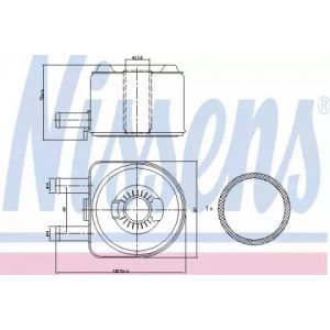 Масляный радиатор двигателя AS00053954 на CITROEN JUMPY 2003-2006