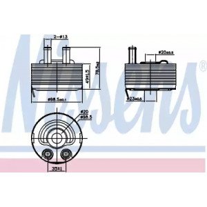 Масляный радиатор двигателя AS00054153 на NISSAN NAVARA 2005-2013