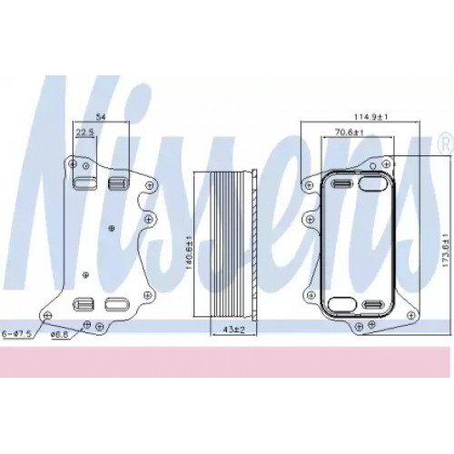 Масляний радіатор коробки передач AS07309313 на BMW 5 (F10/F11) 2013-2016