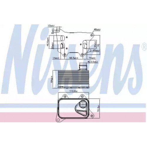 Масляный радиатор двигателя AS00060307 на AUDI A4 (B8) 2012-2016
