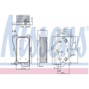 Масляний радіатор двигуна AS00059945 на MERCEDES SPRINTER 2006-2013