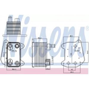 Масляний радіатор двигуна AS07296701 на MERCEDES SPRINTER 2000-2006