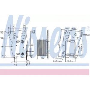 Масляный радиатор двигателя AS00054764 на BMW 5 (F10/F11) 2010-2013