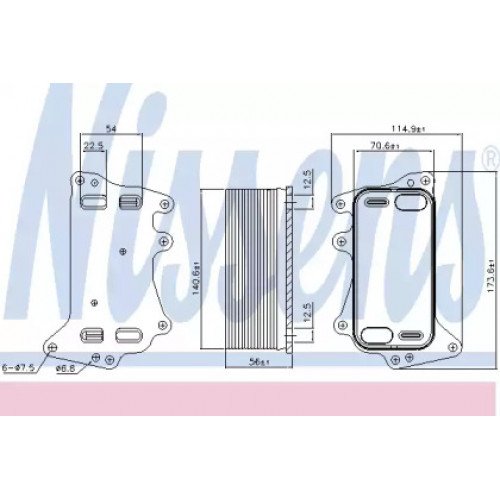 Масляний радіатор коробки передач AS00054766 на BMW 5 (F10/F11) 2013-2016