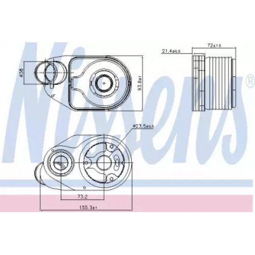 Масляний радіатор двигуна AS00054388 на IVECO DAILY 2006-2011
