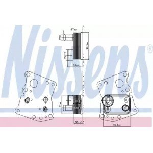 Масляний радіатор двигуна AS00060022 на MERCEDES 204 (C-CLASS) 2007-2011