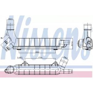 Масляный радиатор двигателя AS00054235 на OPEL ASTRA G 1998-2009