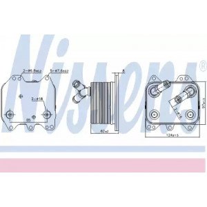 Масляный радиатор двигателя AS00053652 на VOLKSWAGEN PASSAT CC 2012-2016