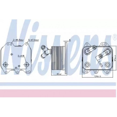 Масляний радіатор двигуна AS00053652 на SKODA SUPERB (3T) 2013-2015
