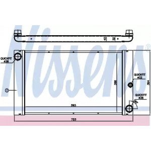 Радиатор охлаждения двигателя AS07315363 на BMW 5 (E60/E61) 2003-2010