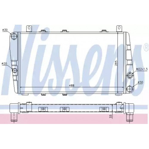 Радіатор охолодження двигуна AS07296540 на SKODA FELICIA 1998-2001