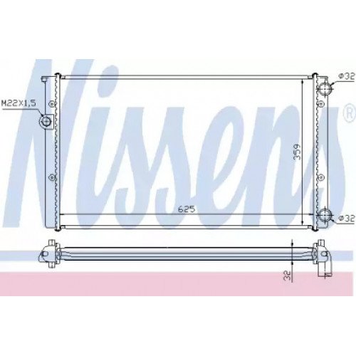 Радіатор охолодження двигуна AS00059763 на VOLKSWAGEN GOLF IV 1997-2003