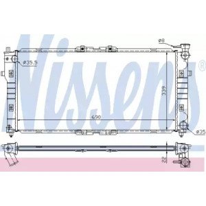 Радіатор охолодження двигуна AS07304291 на MAZDA 626 (GF) (GW) 2000-2002