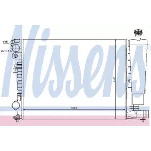 Радиатор охлаждения двигателя AS00053959 на CITROEN JUMPY 2003-2006