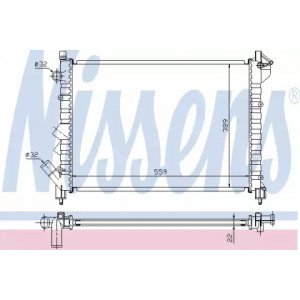 Радиатор охлаждения двигателя AS00053919 на RENAULT LAGUNA 1994-1998