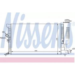Радиатор охлаждения двигателя AS00059875 на PEUGEOT 406 1995-2003