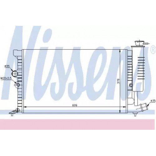 Радіатор охолодження двигуна AS00059875 на PEUGEOT 406 1995-2003